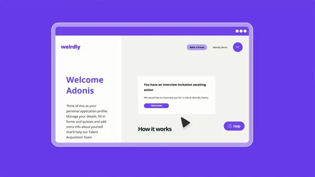 Weirdly SaaS platform video